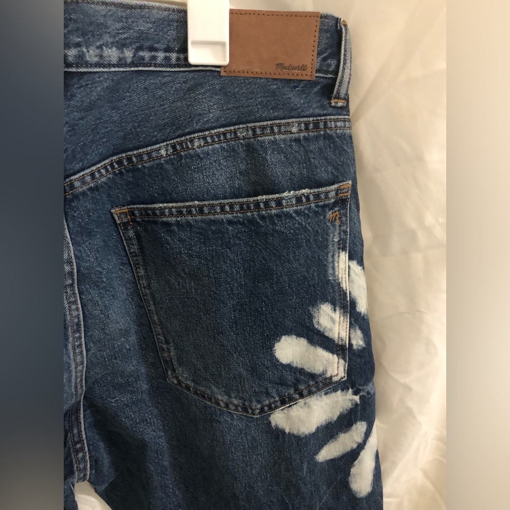 Madewell The Dean Easy Straight shibori wash Rigid Jeans size 30 brand new - Picture 9 of 17